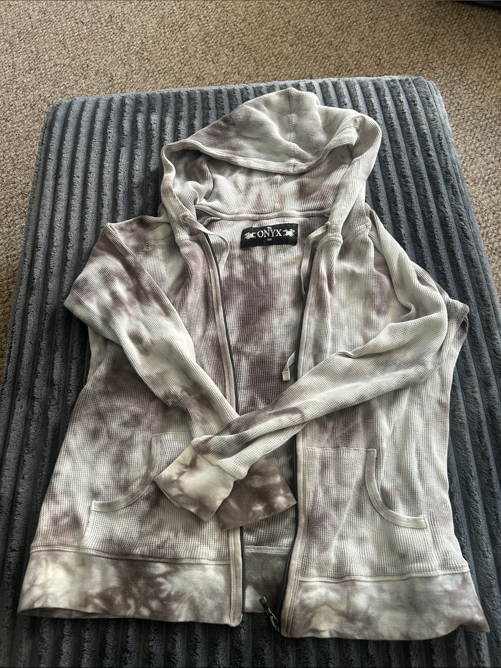 Tie-Dye Hooded Zip Jacket